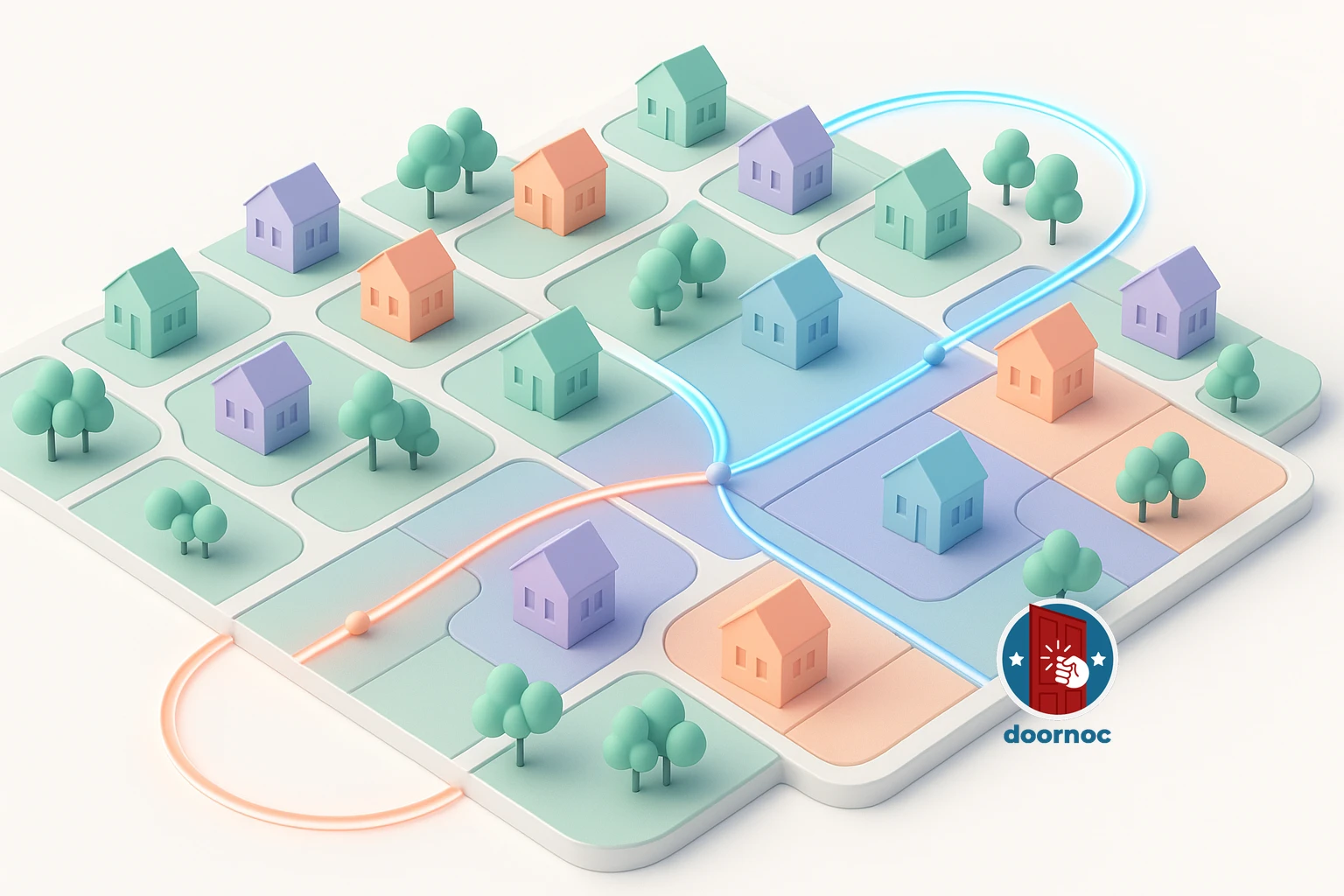 Auto Turf Cutting: balanced canvassing territories generated automatically